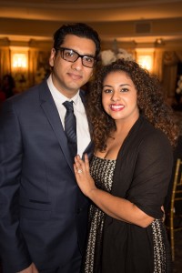 Vikas Saini (left) with spouse Karishma Saini. Photo credit Jim Lopes.