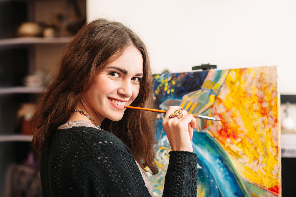 Image for University Club Paint Night.