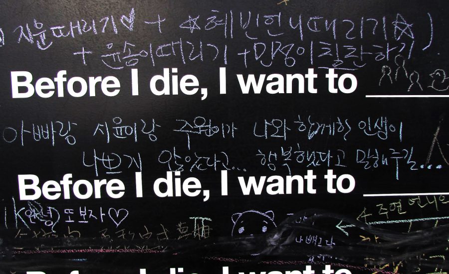 Image for “Before I die I want to…” Global Art Project at FSC.