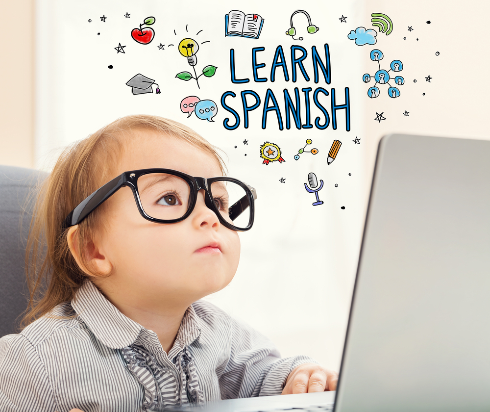 Image for Kids Learning Spanish at The Children’s Center.