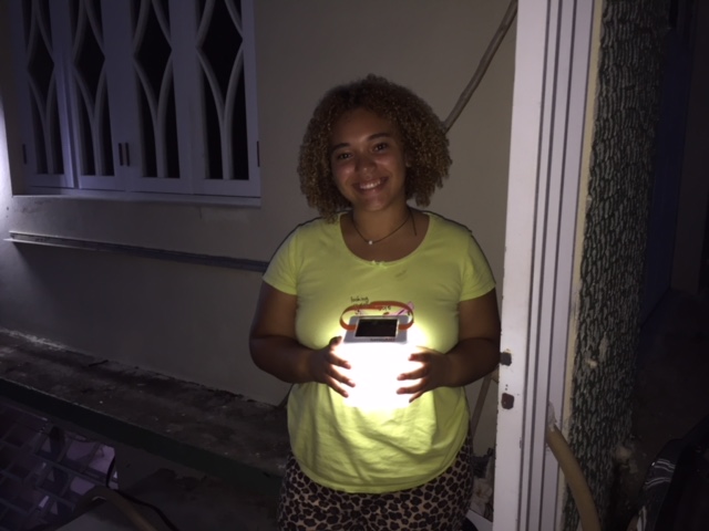 Solar lantern in Puerto Rico