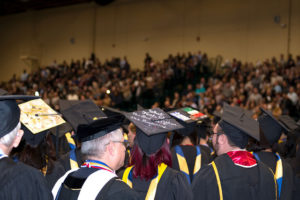 students at winter commencement 2017