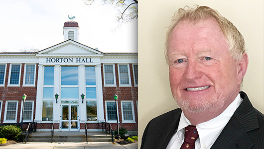 Horton Hall building and Richard Redmond