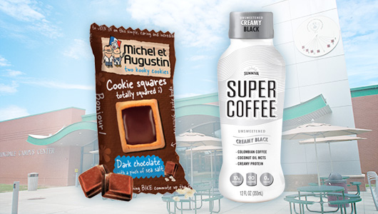 packages of cookies and coffee
