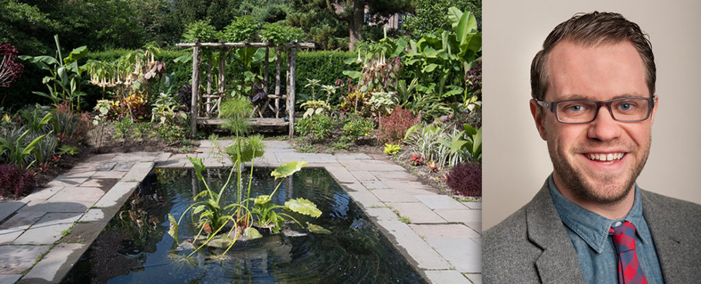The gardens at Farmingdale State College. Dr. Nick Menchyk