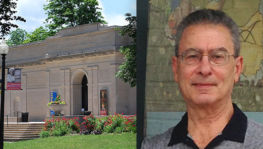Photo-Heckscher Museum in Huntington and Professor Stanley Horowitz