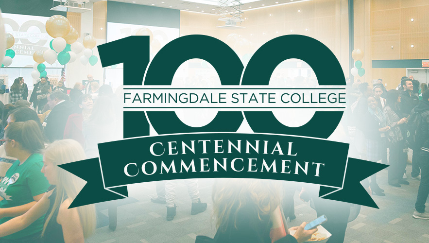 Centennial Commencement logo