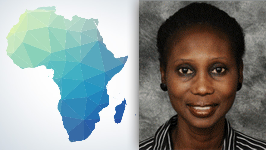 image of Africa and Dr. Aida Sy
