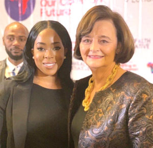 Dr. Yetunde Odugbesan-Omede (left) and Cherie Blair 