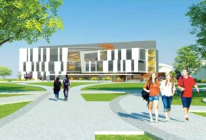 Architectural rendering of the proposed Applied Sciences building