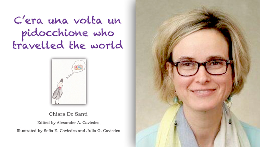 book cover and author of the book, Dr. Chiara De Santi