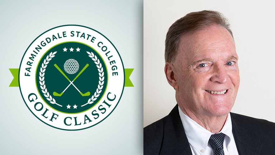 FSC golf classic logo and Mike Harrington