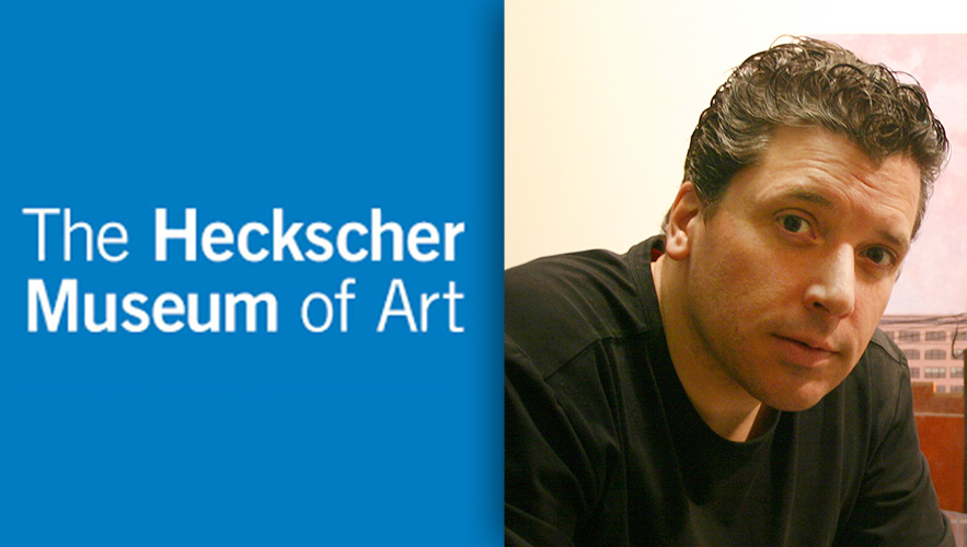 Heckscher Museum of Art logo and Professor Thomas Germano