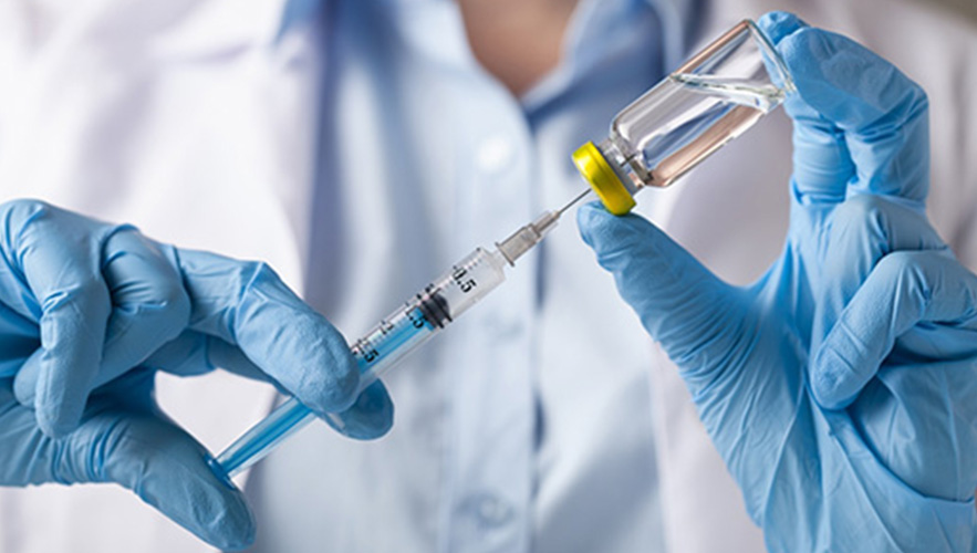 getting ready for flu shot