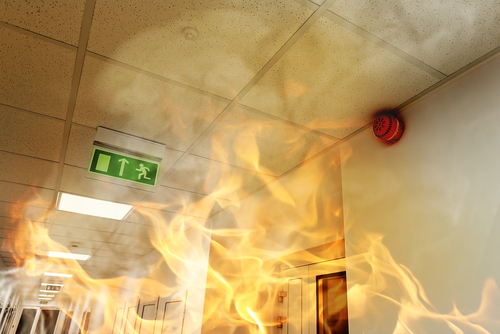 building fire