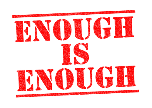 enough is enough sign