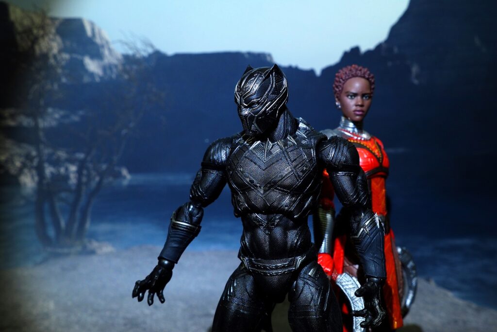 Image for “Black Panther” Showing at Drive-in Movie.