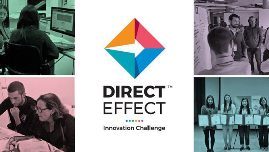 Direct Effect Innovation Challenge header with images from previous events