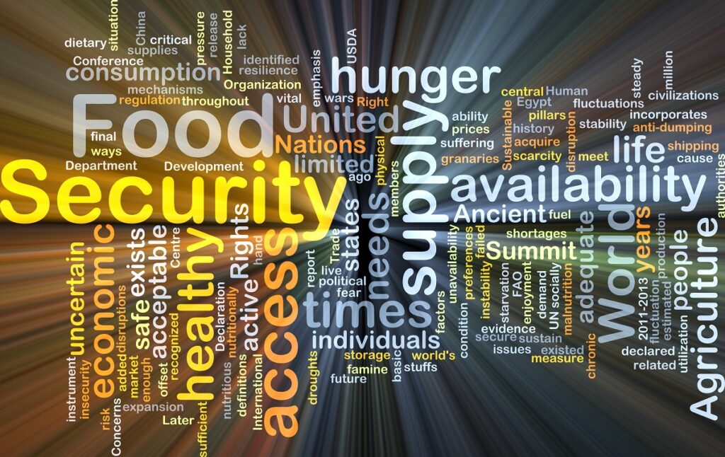 sign about food security