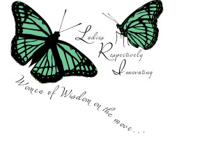 Viceroy Butterfly with Ladies Respectively Innovating in a Cursive font