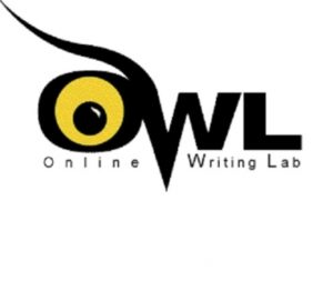 Owl online writing lab logo.