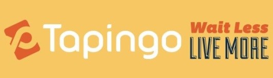 Tapingo logo with text "Wait less live more".
