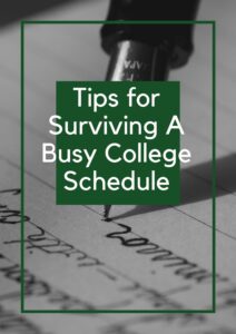 surviving college tips sign
