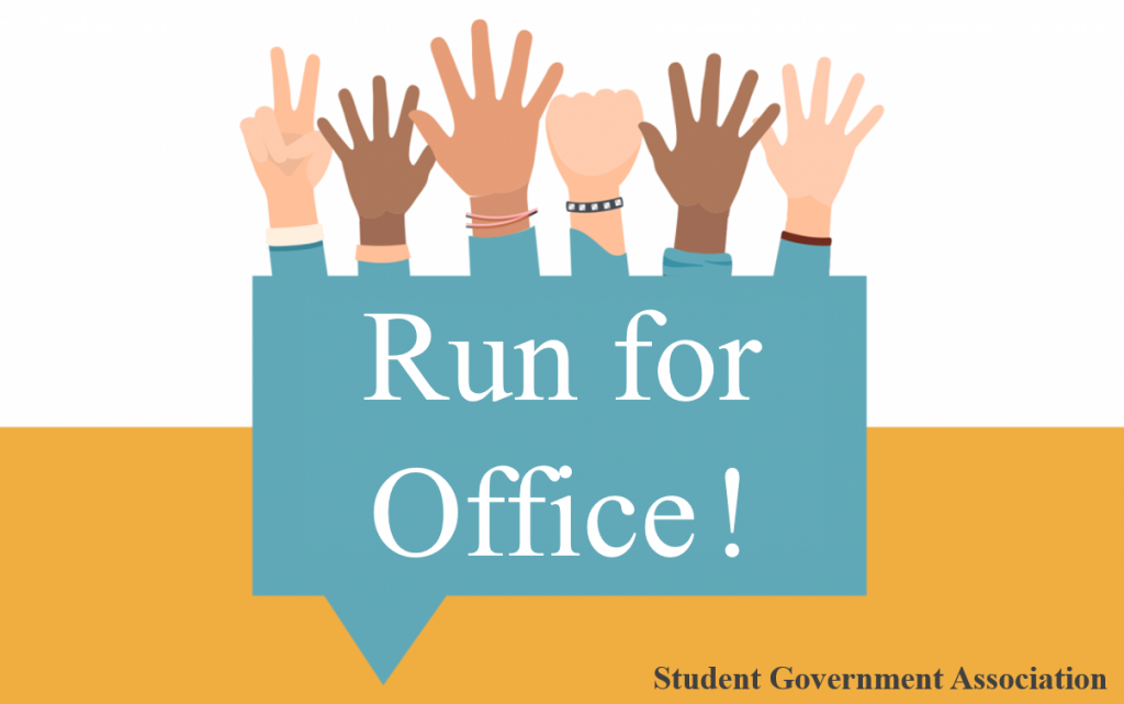 Image for Run for Office in the Student Government Association Executive Board Elections!.